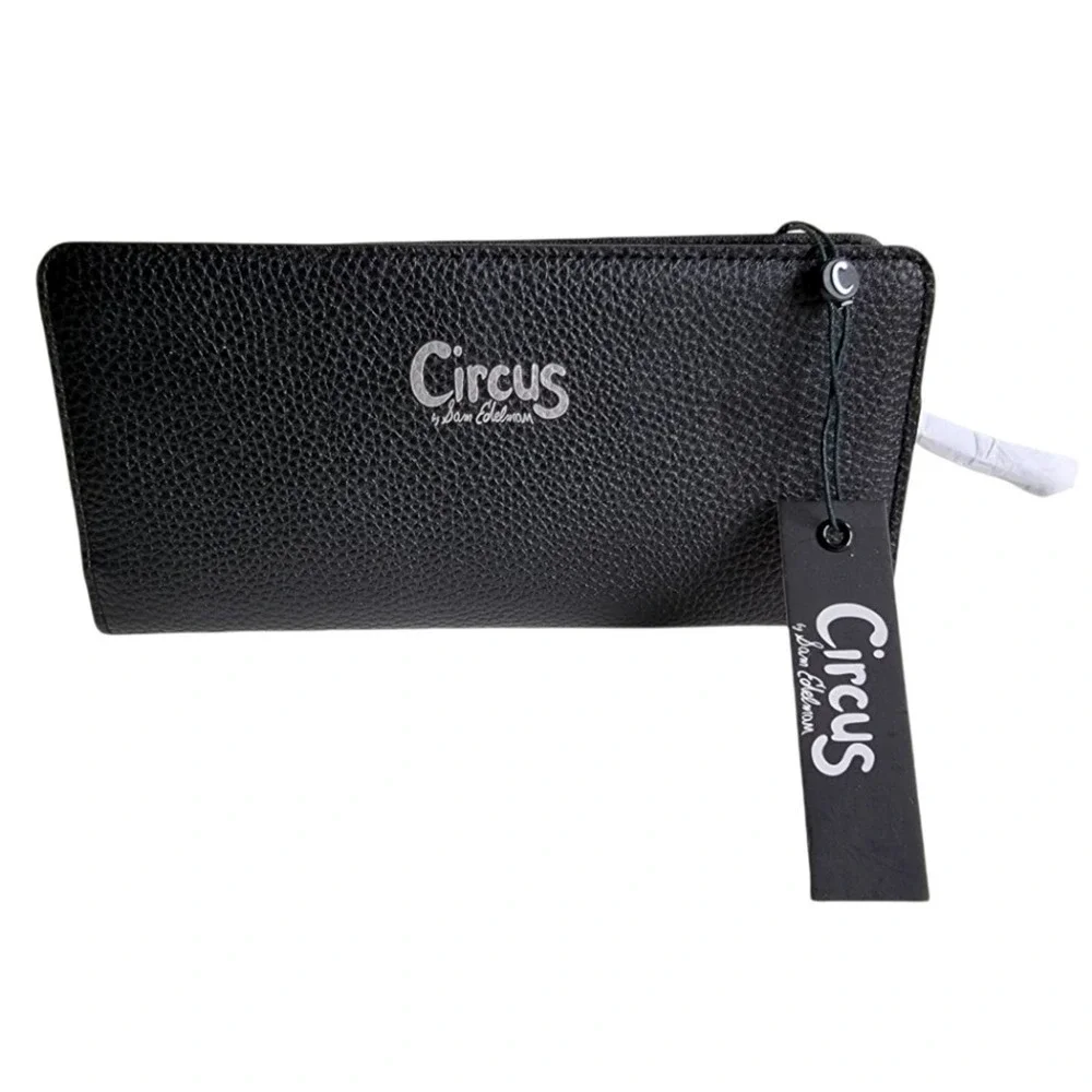 🛑 2 / $40 Sale! SAM Edelman - Circus Niccolla Slim Black Wallet NWT